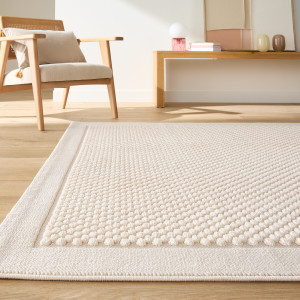 Χαλί από πολυέστερ με ανάγλυφη όψη 120x170 cm Μ120xΠ170cm
