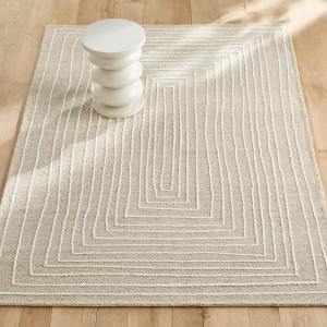 Χειροποίητο χαλί tufte από κεντημένο μαλλί 120x180 cm Μ120xΠ180xΥ1cm