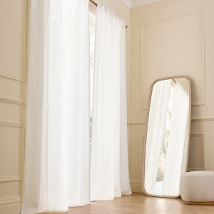 Χοντρή λινή κουρτίνα με κρυφές θηλιές Cedal 140x220 cm