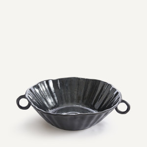 Μπολ με λαβές κεραμικό Μ33xΠ39xΥ10cm