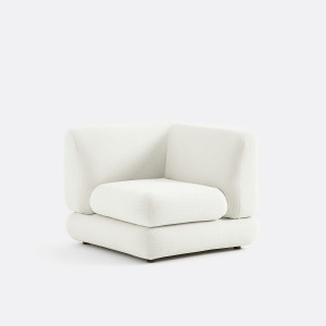 Γωνία καναπέ με ανάγλυφο ύφασμα Μ90xΠ88xΥ80cm