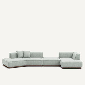 Γωνιακός καναπές XL δεξιά Μ152xΠ416xΥ67cm