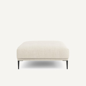 Υποπόδιο XL από βαμβάκι/λινό Μ103xΠ103xΥ44cm