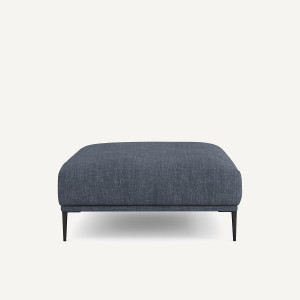 Υποπόδιο XL από βαμβάκι/λινό Μ103xΠ103xΥ44cm