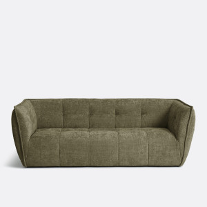 Καναπές chenille με σταυρωτή ραφή Μ99xΠ175xΥ76cm