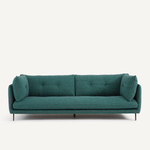 Καναπές με υφασμάτινη επένδυση Μ106xΠ221xΥ80cm