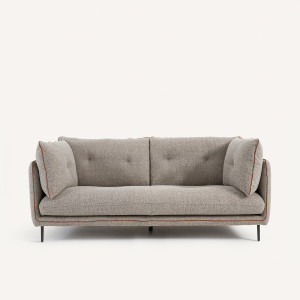 Καναπές compact με ύφασμα τύπου τουίντ Μ106xΠ201xΥ80cm