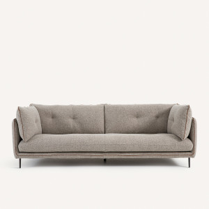 Καναπές με ύφασμα τουίντ Μ106xΠ221xΥ80cm