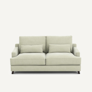Καναπές-κρεβάτι από βελουτέ ύφασμα stonewashed Μ100xΠ191xΥ83cm