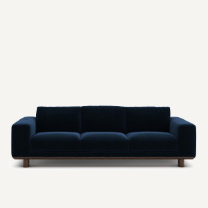 Καναπές βελούδο Μ97xΠ212xΥ72cm