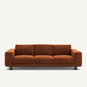 Καναπές βελούδο Μ97xΠ212xΥ72cm