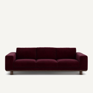 Καναπές βελούδο Μ97xΠ212xΥ72cm