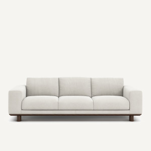 Καναπές από λινό βελούδο Μ97xΠ212xΥ72cm