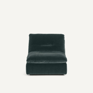 Πολυθρόνα σύνθεσης από βελούδο Μ105xΠ91xΥ82cm