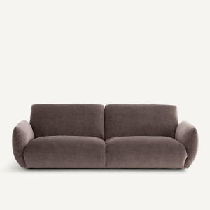 Καναπές από λινό βελούδο Μ102xΠ217xΥ75cm