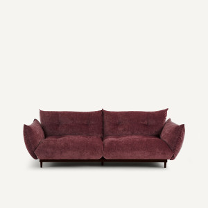 Καναπές 3 θέσεων από βελούδο Μ105xΠ236xΥ88cm