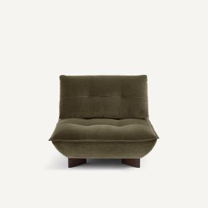 Πολυθρόνα σύνθεσης από βελούδο Μ138xΠ105xΥ84cm