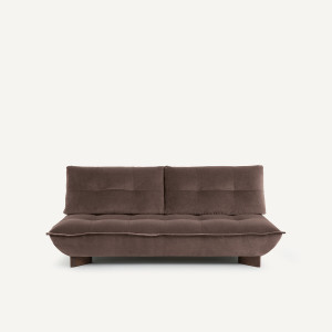 Καναπές σύνθεσης από λινό βελούδο Μ138xΠ202xΥ84cm