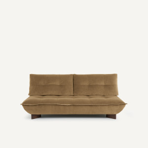 Καναπές σύνθεσης από λινό βελούδο Μ138xΠ202xΥ84cm