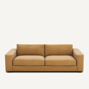 Καναπές από λινό βελούδο Μ105xΠ217xΥ78cm