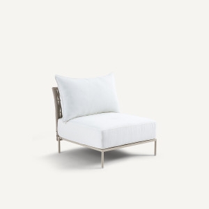 Πολυθρόνα με πλεκτούς ιμάντες Μ85xΠ77xΥ74cm