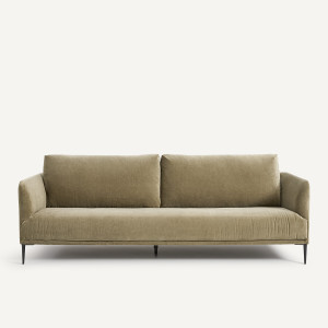 Καναπές από λινό βελούδο Μ103xΠ200xΥ82cm