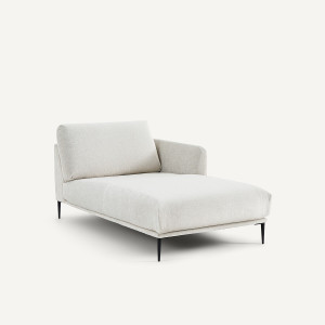 Ανάκλιντρο από λινό βελούδο Μ103xΠ182xΥ82cm