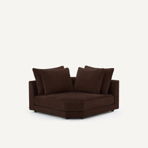 Γωνιακός καναπές σύνθεσης Μ131xΠ131xΥ85cm