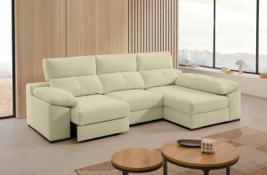 HOME Sofá chaise longue de tela Next de StyleKomfort