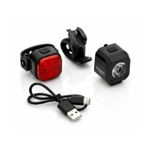 KIDDI Fahrradlicht Set | SCHWARZ