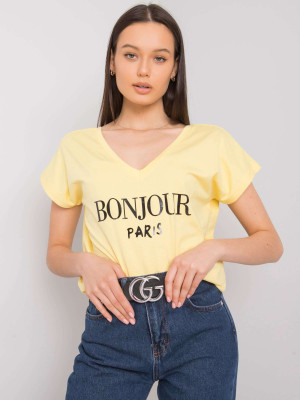 T-shirt z nadrukiem Bonjour