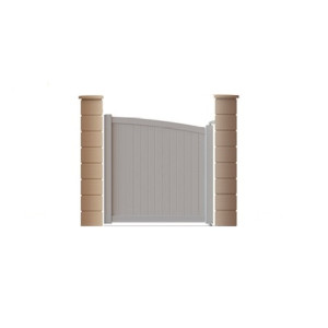 Le Roi de la Fenêtre Portillon PVC battant modèle PRE CATELAN 4 avec pose