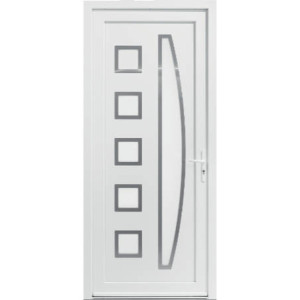 Le Roi de la Fenêtre Porte d'entrée PVC modèle TESSY avec pose