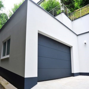 Le Roi de la Fenêtre Porte de garage sectionnelle en acier isolé L240 cm x H212,5 cm