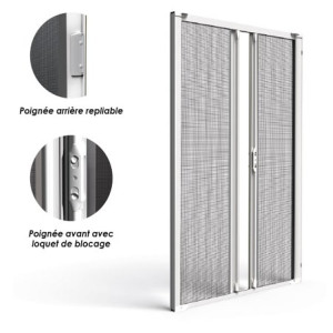 Le Roi de la Fenêtre Moustiquaire enroulable latérale 2 vantaux avec pose
