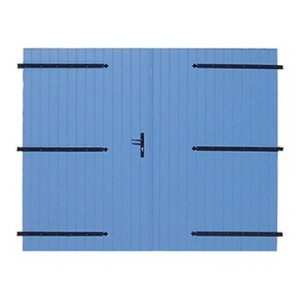 Le Roi de la Fenêtre Porte de garage ALU 27 mm à 2 vantaux avec pose