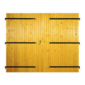 Le Roi de la Fenêtre Porte de garage Bois à 2 vantaux