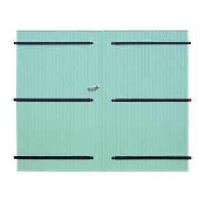 Le Roi de la Fenêtre Porte de garage PVC 24 mm à 2 vantaux