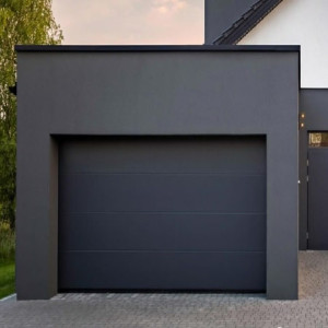 Le Roi de la Fenêtre Porte de garage sectionnelle en acier isolé sur Mesure avec pose