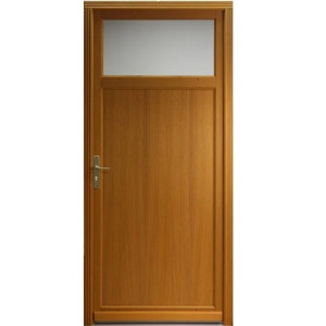 Le Roi de la Fenêtre Porte de service BOIS vitrée 1 vantail avec Occulus