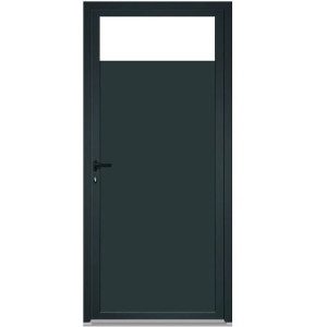 Le Roi de la Fenêtre Porte de service Aluminium avec oculus 1 vantail