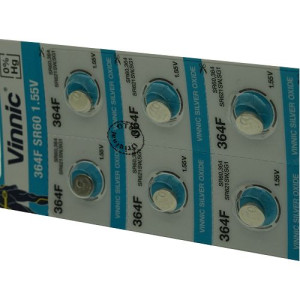 Pack de 10 Vinnic 364F / SR60 1.55V Silver Oxide