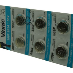 Pack de 10 Vinnic 389F / SR54 1.55V Silver Oxide