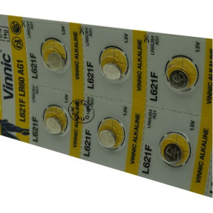 Pack de 10 Vinnic L621F / LR60 / AG1 1.5V Alkaline