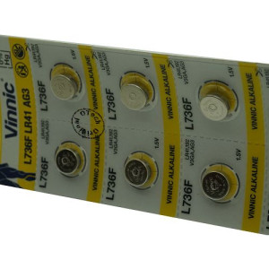 Pack de 10 Vinnic L736F / LR41 / AG3 1.5V Alkaline