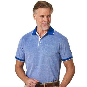 L'Homme Moderne Polo maille piquée Oxford