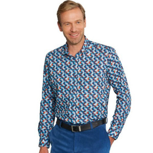 L'Homme Moderne Chemise losange Arty