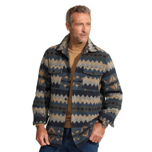 L'Homme Moderne Veste-chemise laine