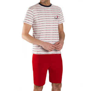 L'Homme Moderne Pyjashort nautique rayé