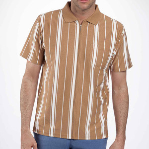 L'Homme Moderne Chemisette-polo zippée